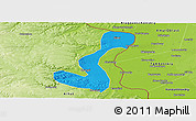Political Panoramic Map of Heihe Shi, physical outside