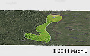 Satellite Panoramic Map of Heihe Shi, darken, semi-desaturated