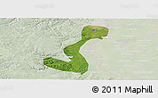 Satellite Panoramic Map of Heihe Shi, lighten