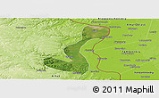 Satellite Panoramic Map of Heihe Shi, physical outside