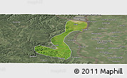 Satellite Panoramic Map of Heihe Shi, semi-desaturated