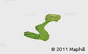 Satellite Panoramic Map of Heihe Shi, single color outside