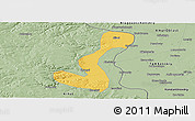 Savanna Style Panoramic Map of Heihe Shi