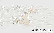 Shaded Relief Panoramic Map of Heihe Shi, lighten