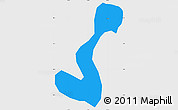 Political Simple Map of Heihe Shi, single color outside