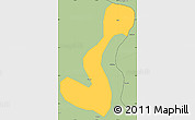 Savanna Style Simple Map of Heihe Shi