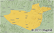 Savanna Style 3D Map of Hua Nan