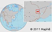 Gray Location Map of Hua Nan
