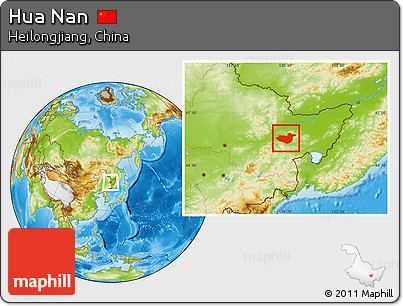 Physical Location Map of Hua Nan