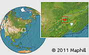 Satellite Location Map of Hua Nan
