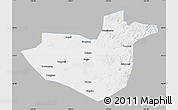 Gray Map of Hua Nan, single color outside