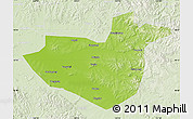 Physical Map of Hua Nan, lighten