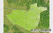 Physical Map of Hua Nan, satellite outside