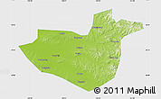 Physical Map of Hua Nan, single color outside
