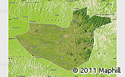Satellite Map of Hua Nan, physical outside