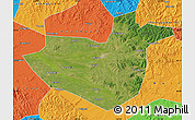 Satellite Map of Hua Nan, political outside