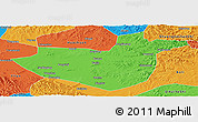 Political Panoramic Map of Hua Nan
