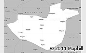 Gray Simple Map of Hua Nan