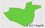 Political Simple Map of Hua Nan, cropped outside