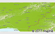 Physical Panoramic Map of Hulin