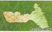 Physical 3D Map of Huma, satellite outside