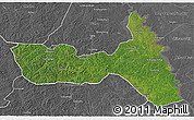 Satellite 3D Map of Huma, desaturated