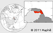 Blank Location Map of Huma, highlighted country, highlighted parent region