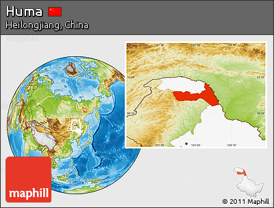Physical Location Map of Huma, highlighted parent region
