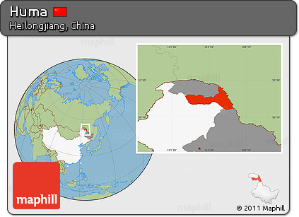 Savanna Style Location Map of Huma, highlighted country, highlighted parent region
