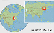 Savanna Style Location Map of Huma, highlighted parent region, within the entire country