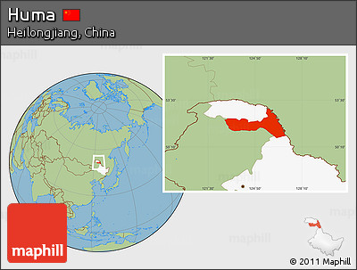 Savanna Style Location Map of Huma, highlighted parent region