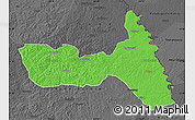 Political Map of Huma, darken, desaturated