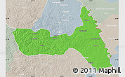 Political Map of Huma, lighten, semi-desaturated