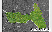 Satellite Map of Huma, desaturated