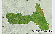 Satellite Map of Huma, lighten