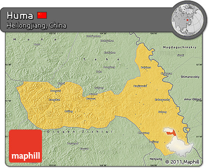 Savanna Style Map of Huma
