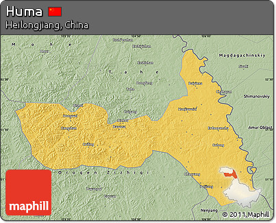 Savanna Style Map of Huma