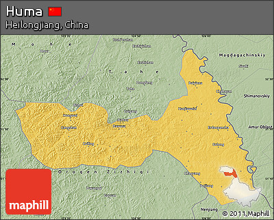 Savanna Style Map of Huma