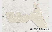 Shaded Relief Map of Huma, lighten