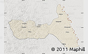 Shaded Relief Map of Huma, lighten, semi-desaturated