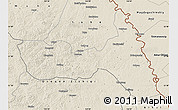Shaded Relief Map of Huma