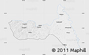 Silver Style Map of Huma, single color outside