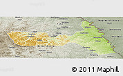 Physical Panoramic Map of Huma, semi-desaturated