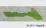 Satellite Panoramic Map of Huma, lighten, semi-desaturated