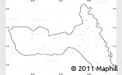 Blank Simple Map of Huma, cropped outside, no labels