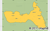 Savanna Style Simple Map of Huma, cropped outside