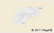 Classic Style 3D Map of Jiamusi Shi, single color outside