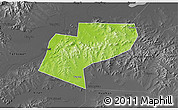 Physical 3D Map of Jiamusi Shi, darken, desaturated