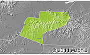 Physical 3D Map of Jiamusi Shi, desaturated