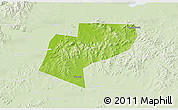 Physical 3D Map of Jiamusi Shi, lighten